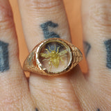 Intaglio Honey Bee Quartz Signet