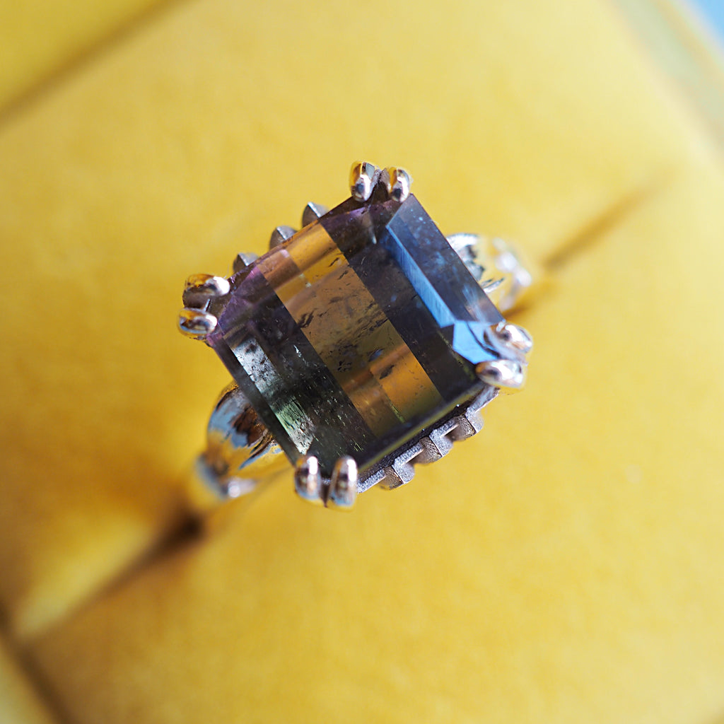 Watermelon Tourmaline Ring