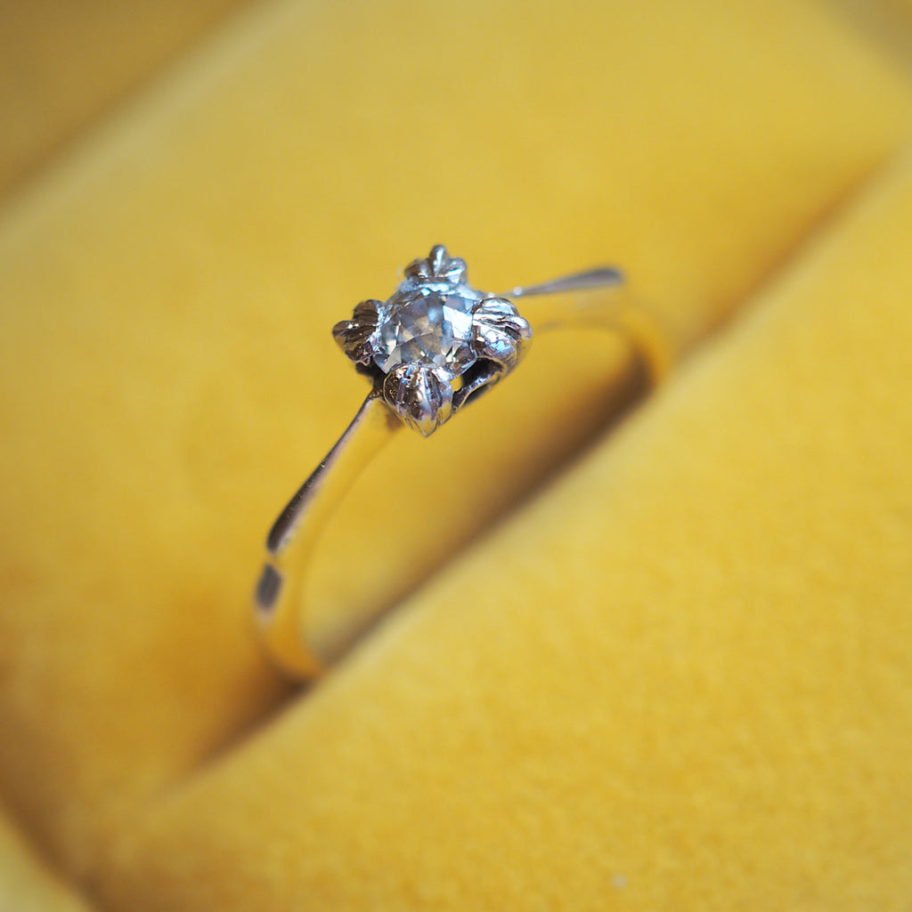 Art Deco Diamond Solitare Ring