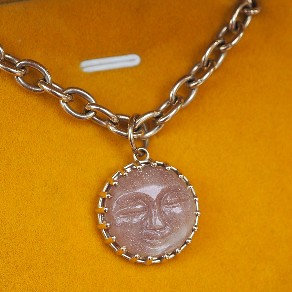 Peach Moon Necklace