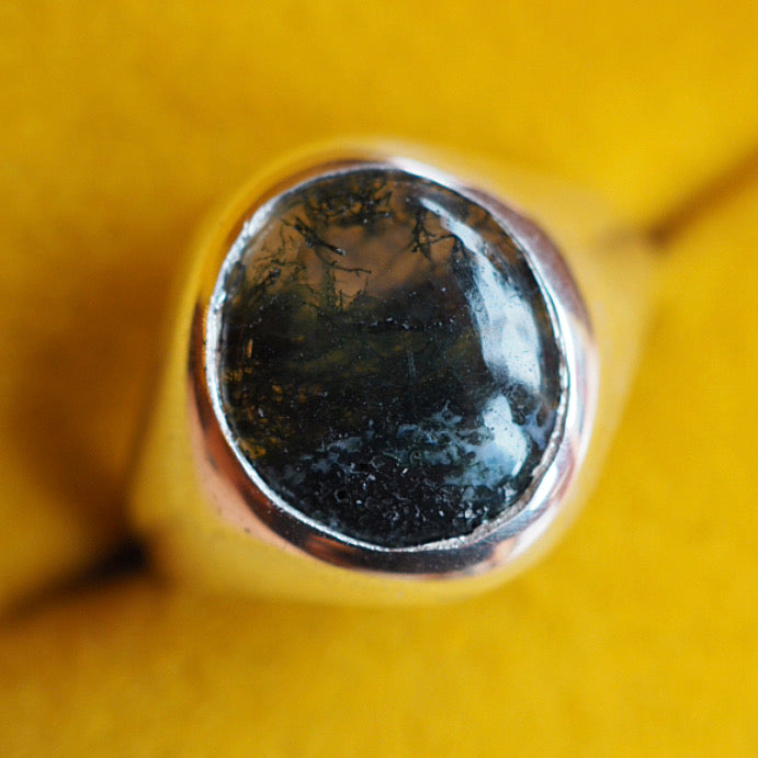 Seaweed Agate Signet