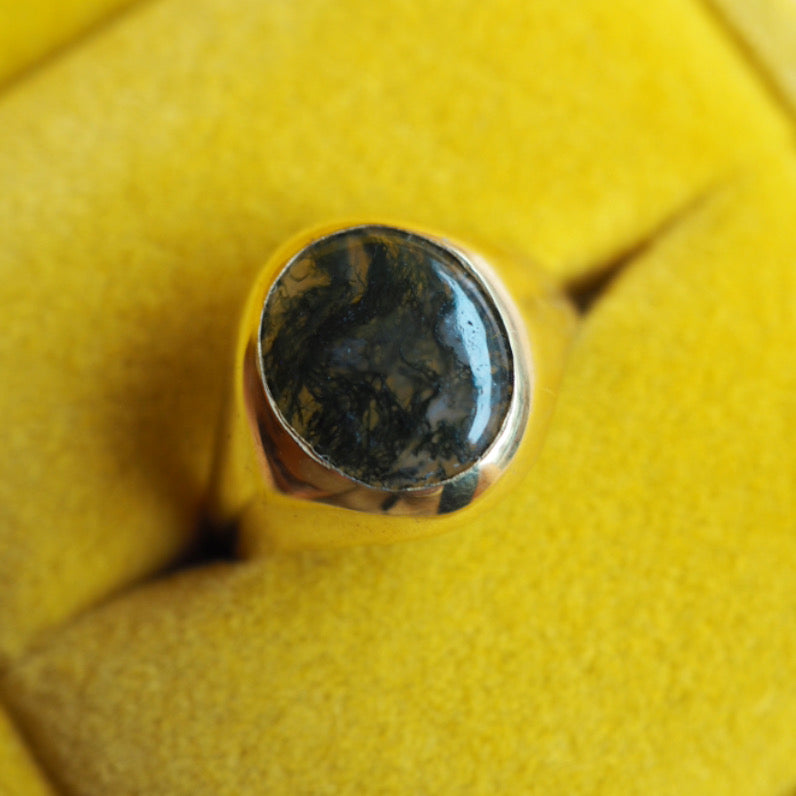 Seaweed Agate Signet