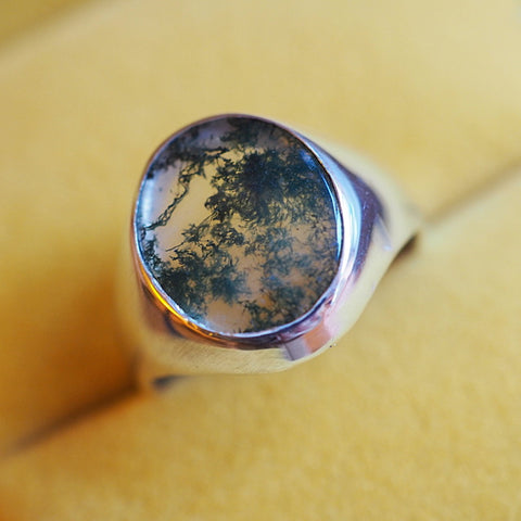 Seaweed Agate Signet