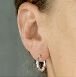 Oyster Pearl Hoops