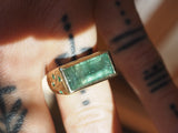 Walpole Bay Tidal Pool Seaweed Rare Emerald Ring