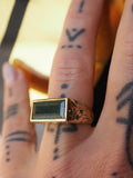 Walpole Bay Tidal Pool Seaweed Rare Emerald Ring