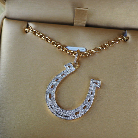 The Dolly Horse Shoe Necklace