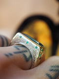 Walpole Bay Tidal Pool Seaweed Rare Emerald Ring