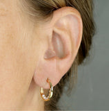 Oyster Pearl Hoops