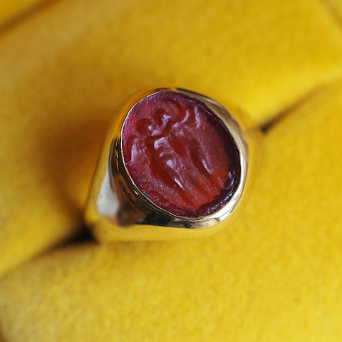 “The Lovers” Venetian Glass Signet