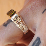 Walpole Bay Ring Silver Bladderwack Tourmaline