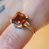 Burnt Orange Tourmaline Ring