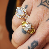Moonstone Pinky Ring