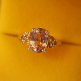 Peach Sapphires Ring