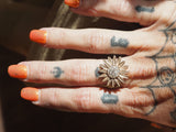 Diamond Sunflower Ring
