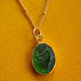 Mother & Child Sea Glass Necklace