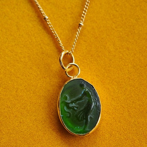 Mother & Child Sea Glass Necklace