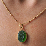 Mother & Child Sea Glass Necklace