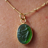 Mother & Child Sea Glass Necklace