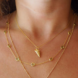 Peridot Bladder Wrack Seaweed Necklace