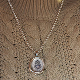 Sacred Heart Wax Seal Necklace