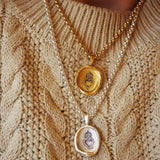 Sacred Heart Wax Seal Necklace