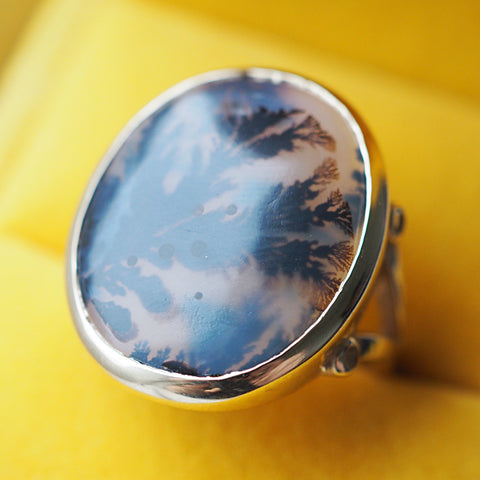 Walpole Bay Ring 5 Seaweed Agate