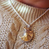 Charlie Russell & Reo Fortune Cookie Moon Collab Necklace