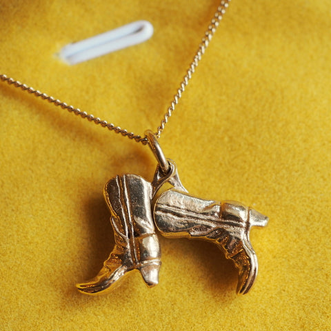 Cowboy Boots Necklace
