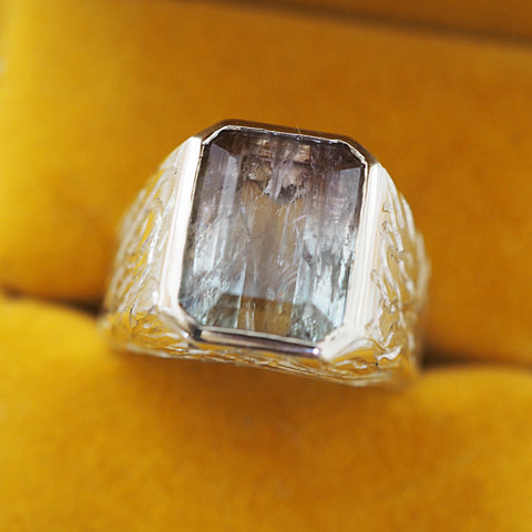 Walpole Bay Ring 19 Rare Seaweed Tourmaline