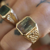 Walpole Bay Ring 19 Rare Seaweed Tourmaline