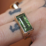 Walpole Tidal Pool Seaweed Emerald Ring