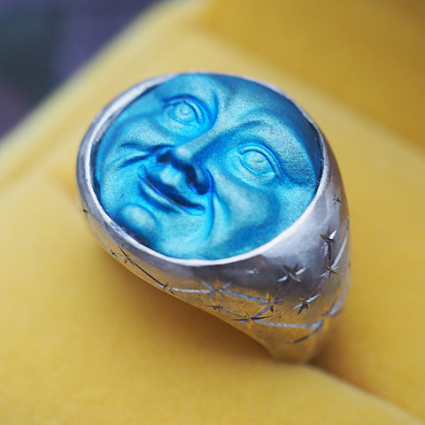 Victorian Man in the Moon Ring