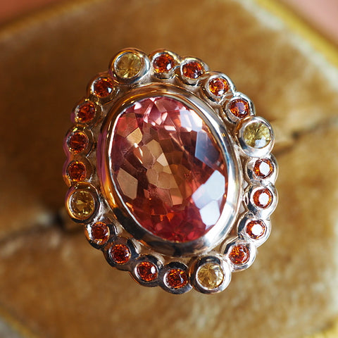 Sunset Sapphire Ring