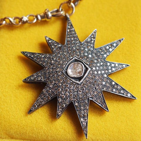 Polki Diamond North Star Necklace