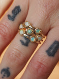 “Hearts of Fire” Opal Heart Ring
