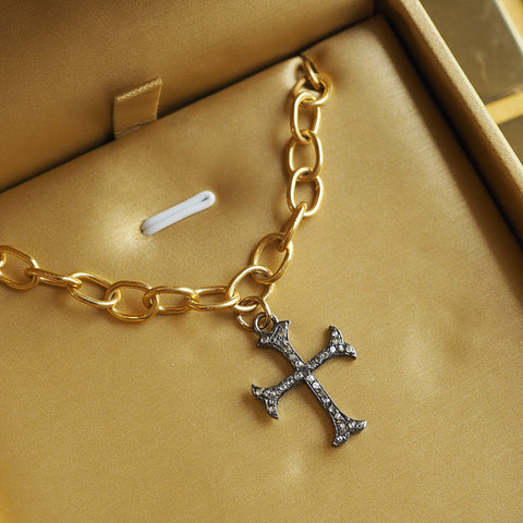 Wuthering Heights Gothic Cross Necklace