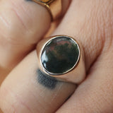 Seaweed Agate Signet