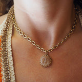 Peach Moon Necklace