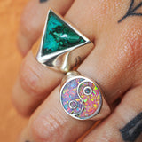 Yin Yang Opal Inlay Ring