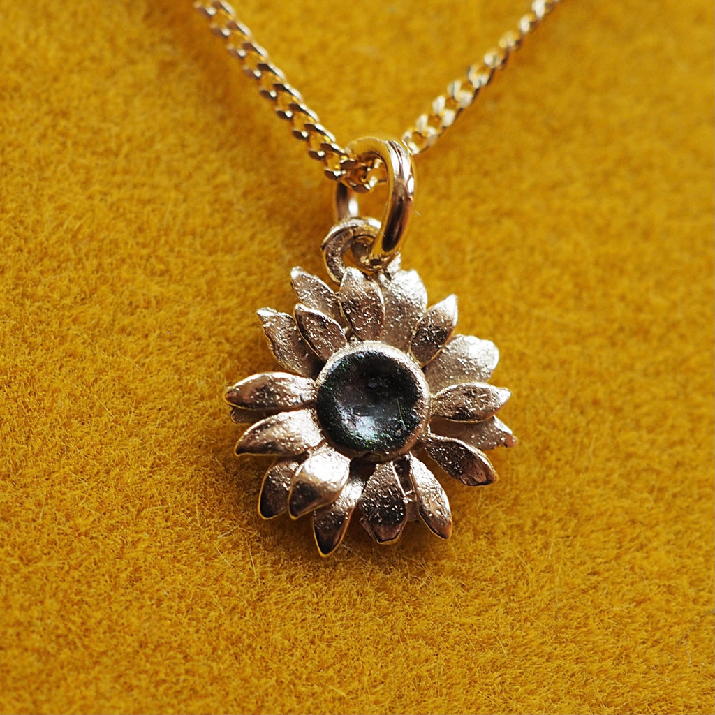 Small Sunflower Necklace