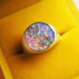 Yin Yang Opal Inlay Ring