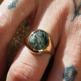 Seaweed Agate Signet