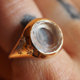 Quartz Man in the Moon Ring
