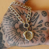 Sacred Heart Wax Seal Necklace