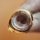 Quartz Man in the Moon Ring