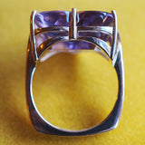 High Voltage Heart Amethyst Ring