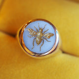 Intaglio Honey Bee Signet